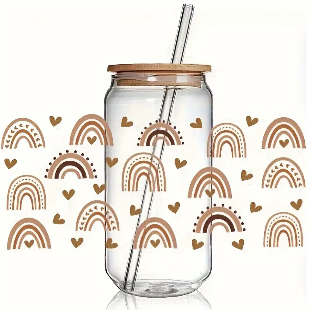 Gobelet en verre à paille DESIGN