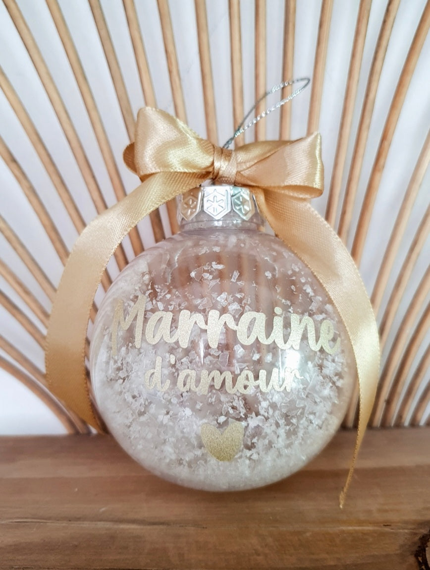 Boule de Noël à neige personnalisée