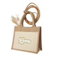 Petit sac cabas en toile de Jute LOVE