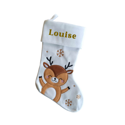 Chaussettes de Noël personnalisée CERF