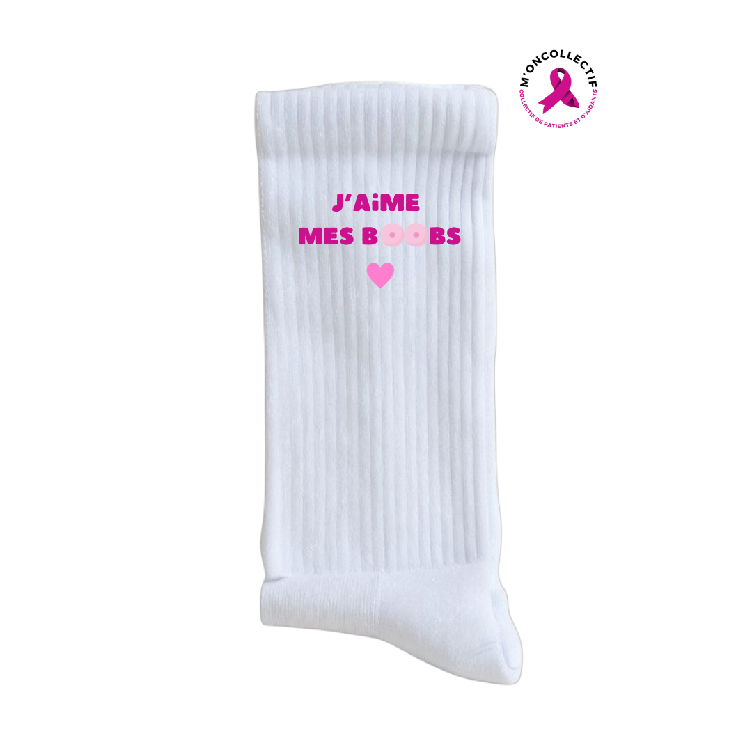 Chaussette J'AIME MES BOOBS