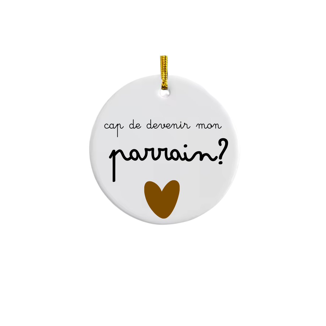 Boule de Noël céramique personnalisée