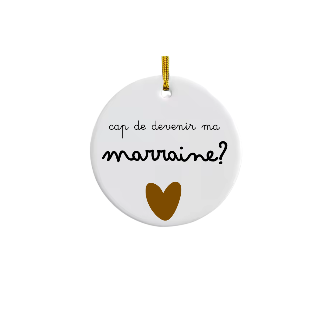 Boule de Noël céramique personnalisée