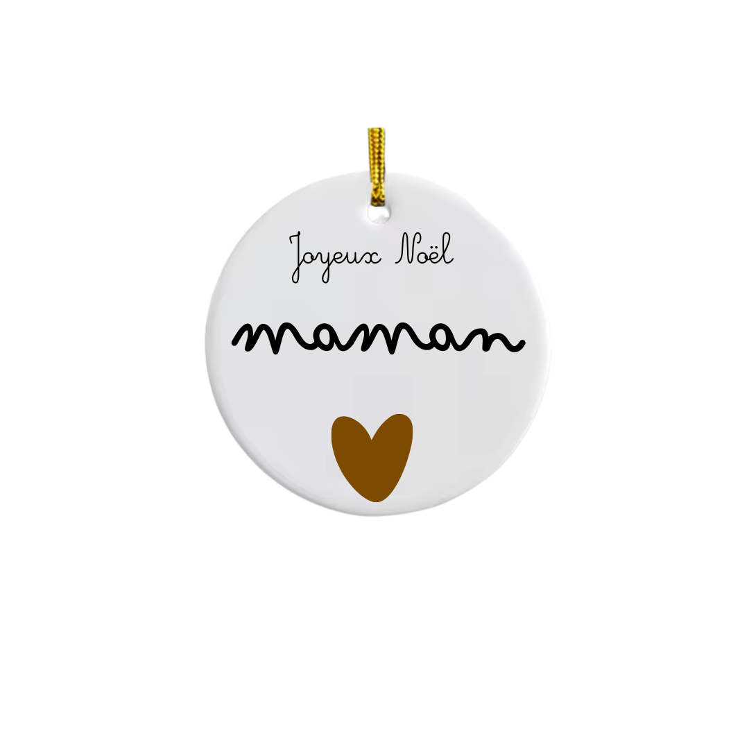 Boule de Noël céramique personnalisée