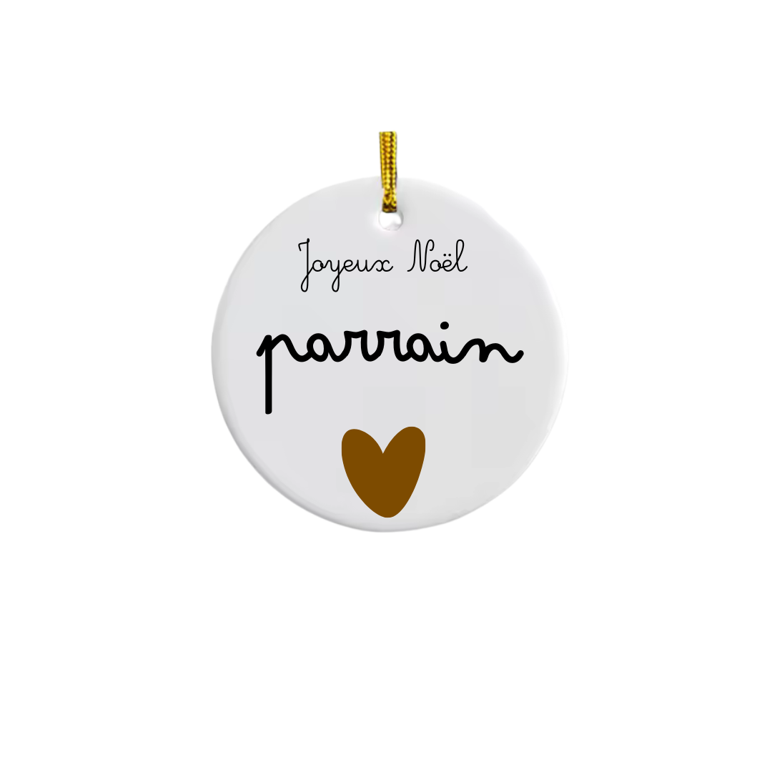 Boule de Noël céramique personnalisée