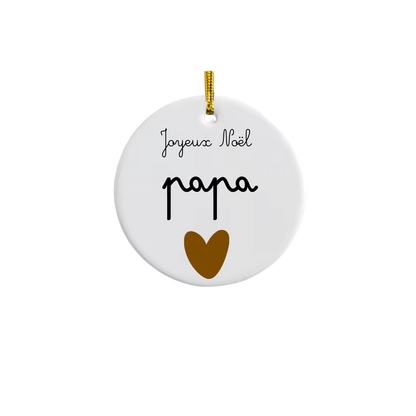 Boule de Noël céramique personnalisée