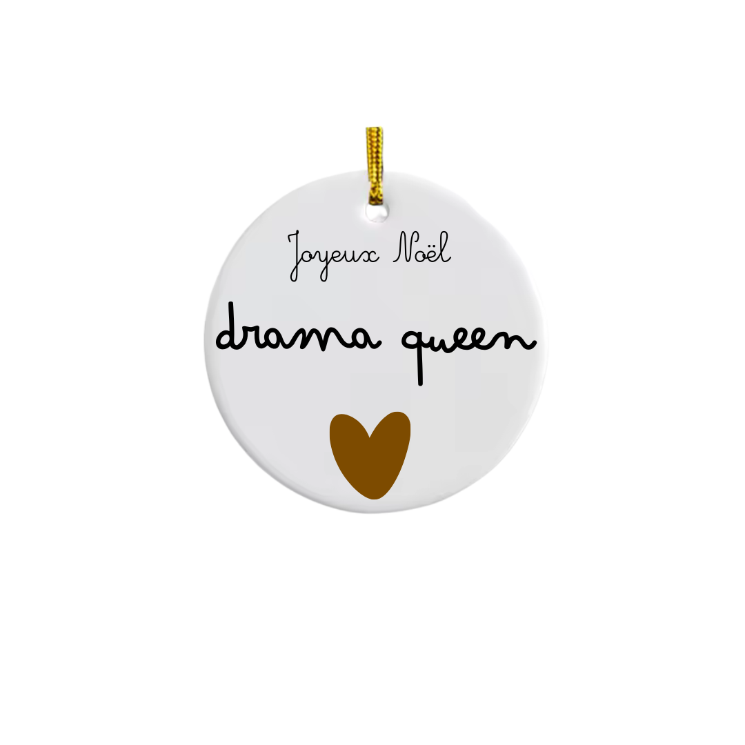 Boule de Noël céramique personnalisée