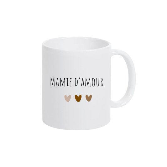 Tasse personnalisée MAMIE D'AMOUR