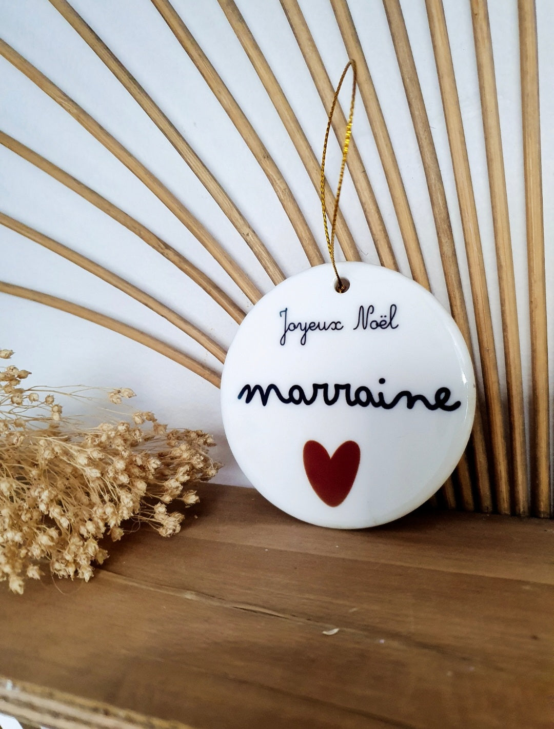 Boule de Noël céramique personnalisée